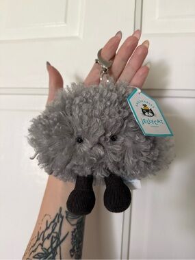 Jellycat Amuseables Storm Cloud bag charm